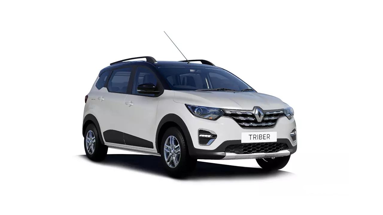 Renault Triber Ice Cool White with Black Roof