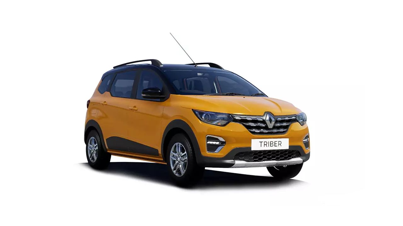 Renault Triber Metal Mustard with Black Roof