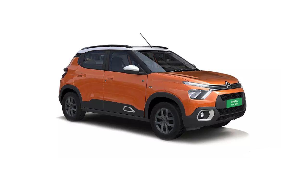 Citroen eC3 Zesty Orange with Polar White roof