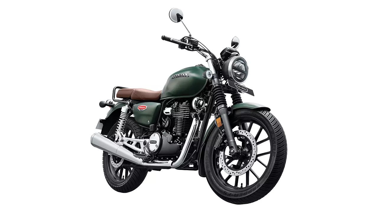 Honda Hness CB350 2023 Matte Marshal Green Metallic Dlx pro 