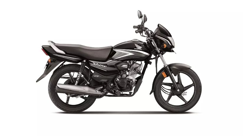 Honda Shine 100 Black with Grey Stripes