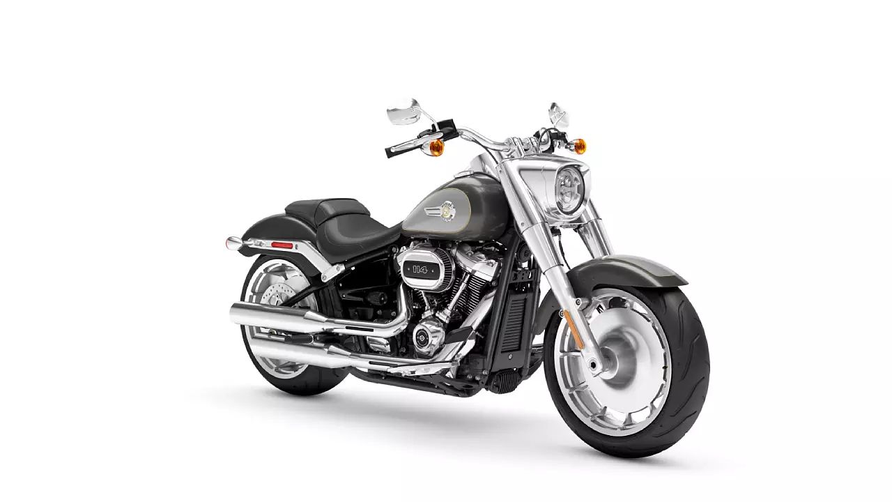 Harley Davidson Fat Boy 2023 Gray Haze Silver Fortune