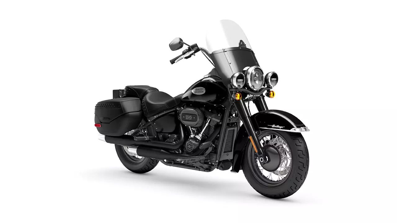 Harley Davidson Heritage Classic Vivid Black Black Finish