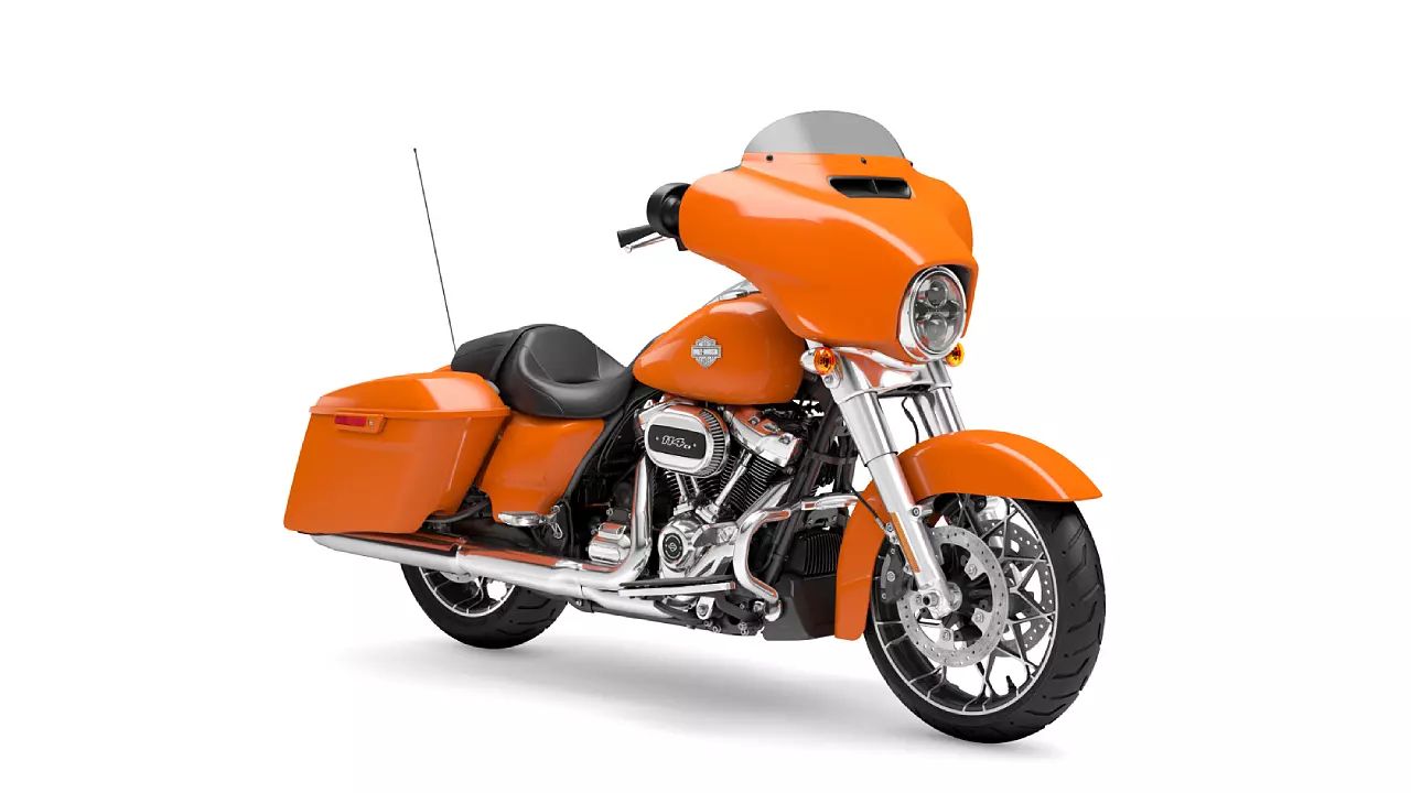 Harley Davidson Street Glide Special Baja Orange Chrome Finish