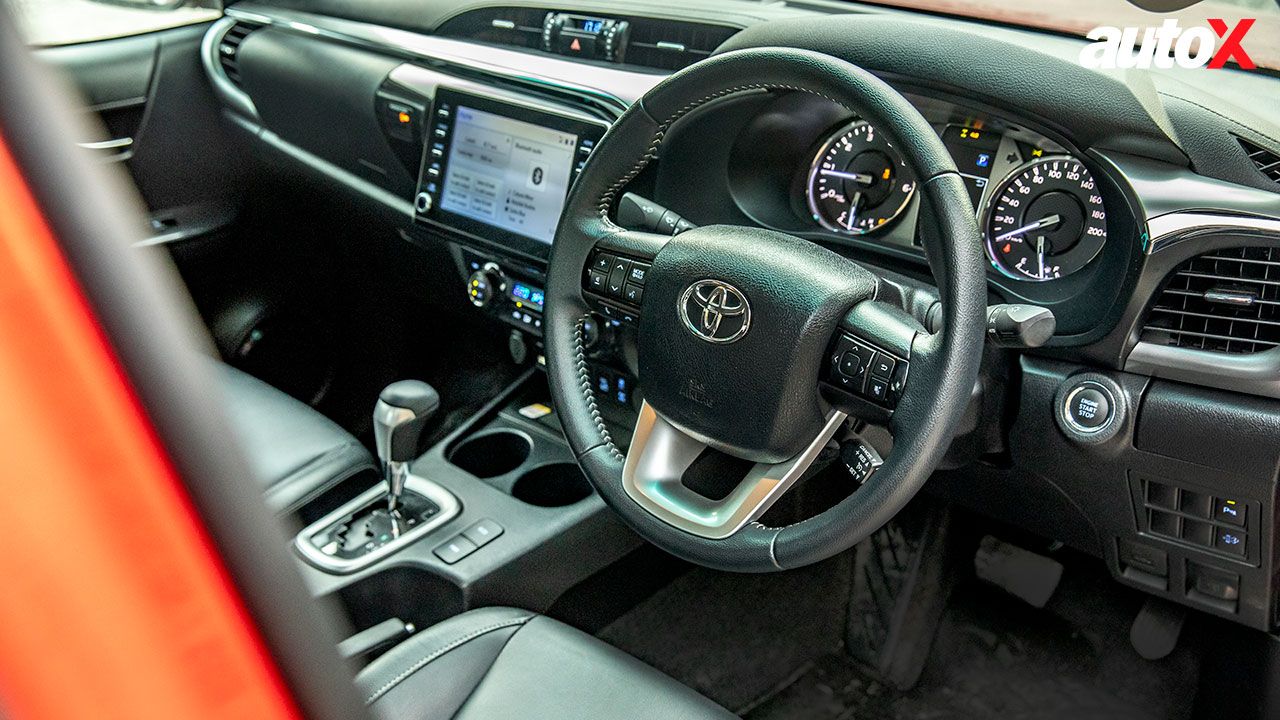 Toyota Hilux View Of Steering Console And Instrumentation jpg