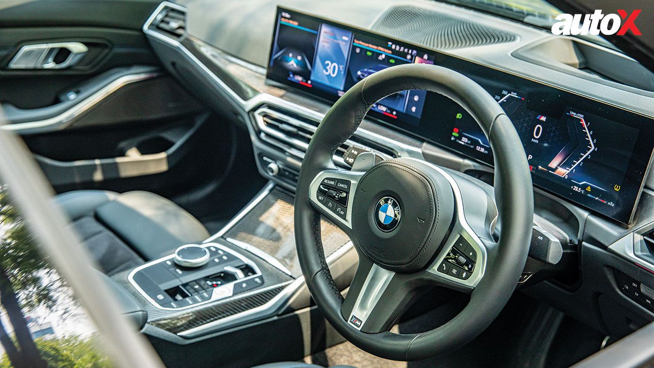 BMW M340i View Of Steering Console And Instrumentation