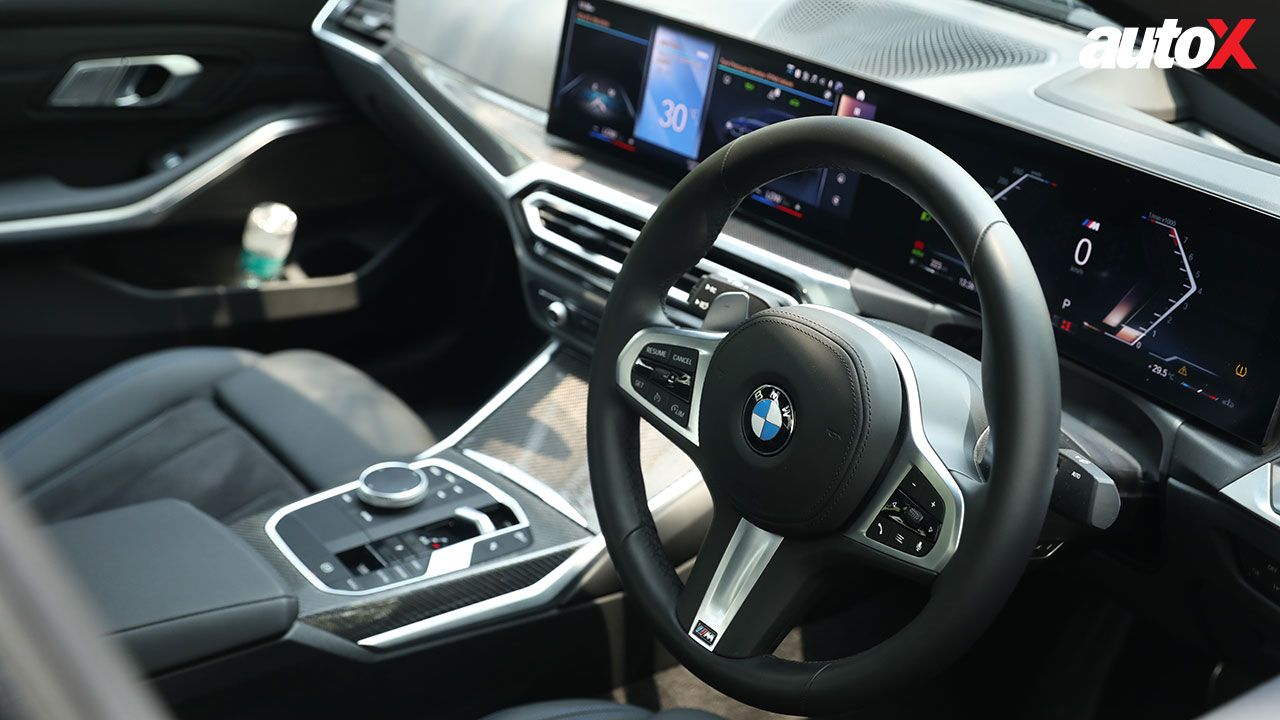 BMW M340i steering wheel