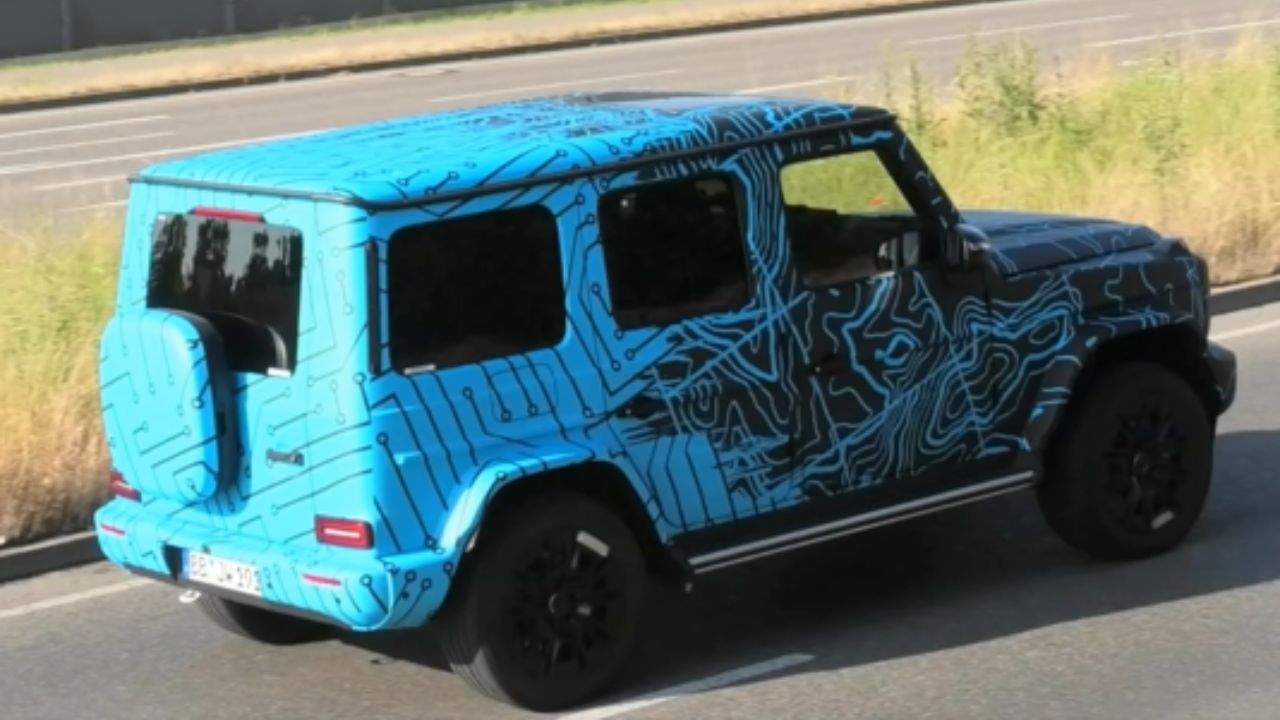 Mercedes Benz EQG Electric G Class Spied Rear Angle