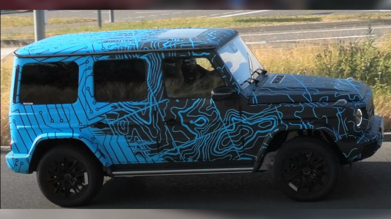 Mercedes Benz EQG Electric G Class Spied Side Angle