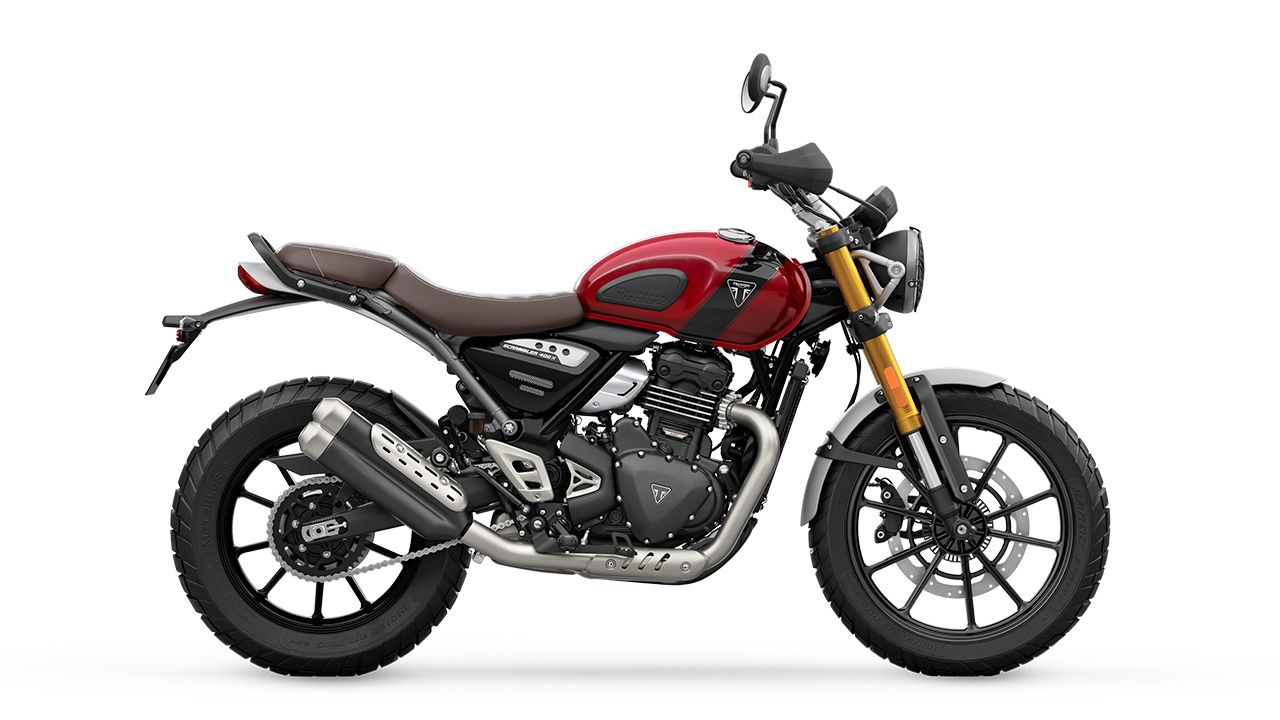 Triumph Scrambler 400 X Carnival Red