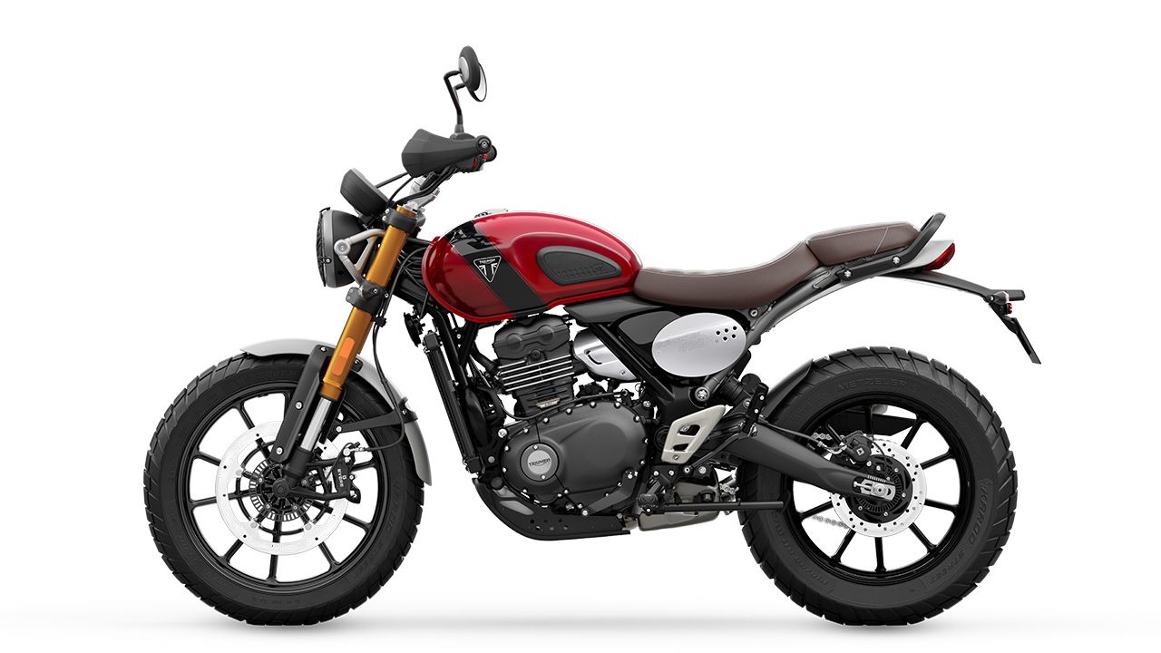 Triumph Scrambler 400 X Left Side View