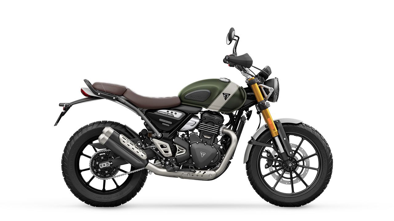 Triumph Scrambler 400 X Matt Khaki Green