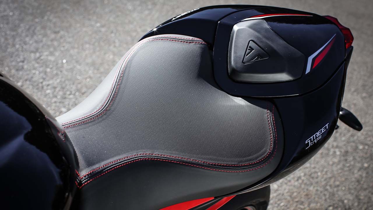 Triumph Street Triple R Seat View