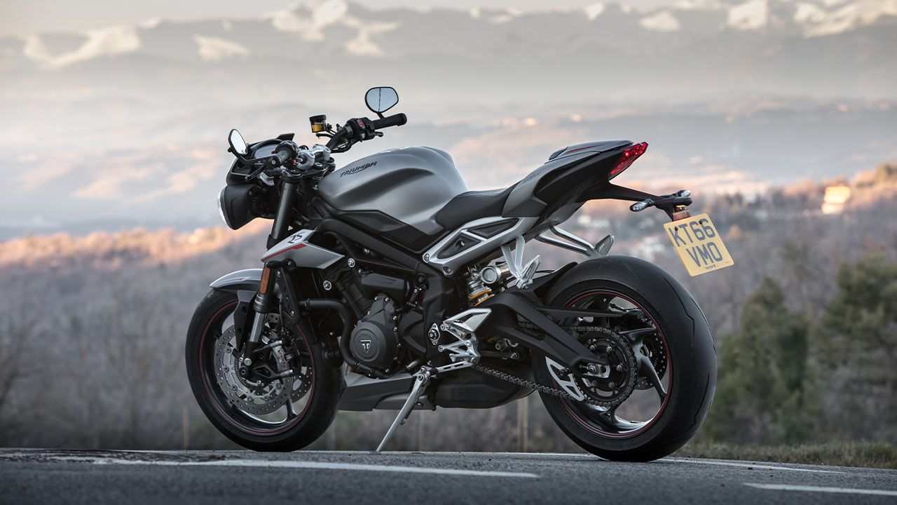 Triumph Street Triple RS Left Rear Three Quarter