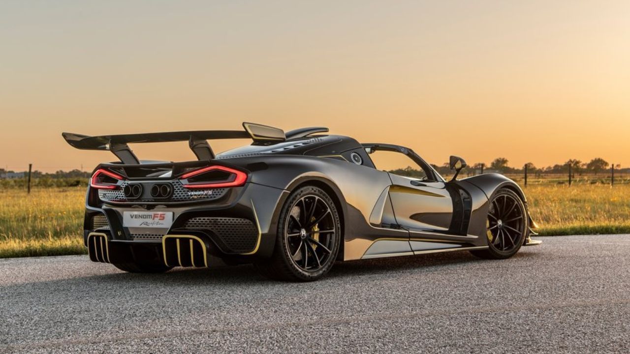 Hennessey Venom F5 Revolution Roadster Rear Angle