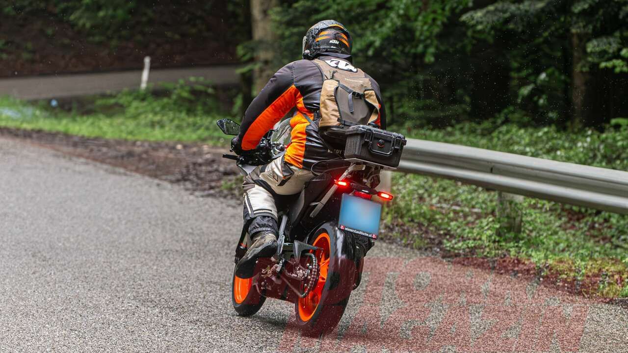 KTM RC 390 Rear Spied