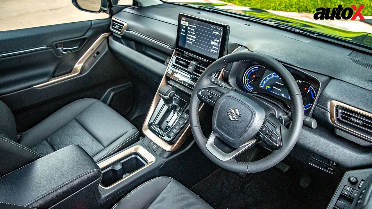 Maruti Suzuki Invicto View Of Steering Console And Instrumentation