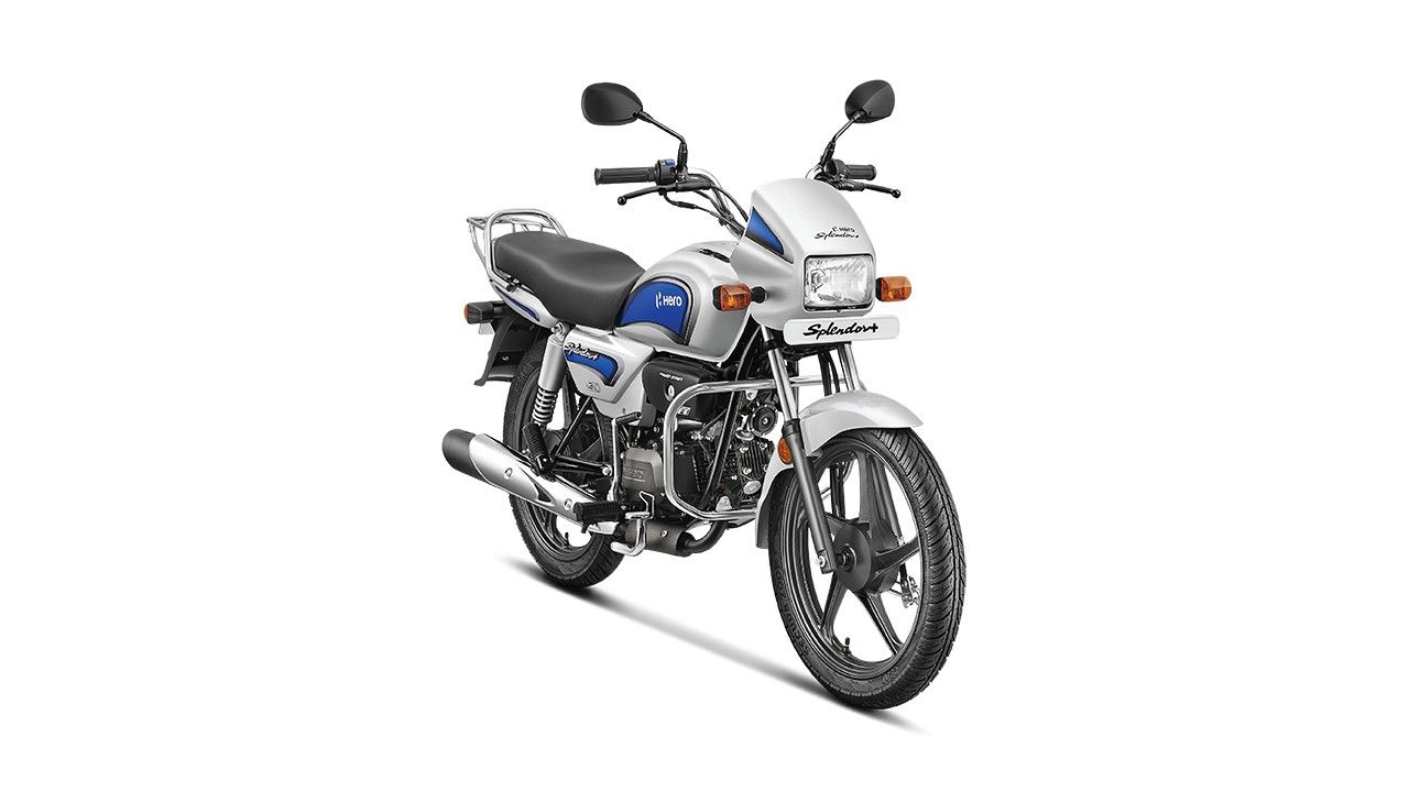 Hero Splendor Plus Silver Nexus Blue