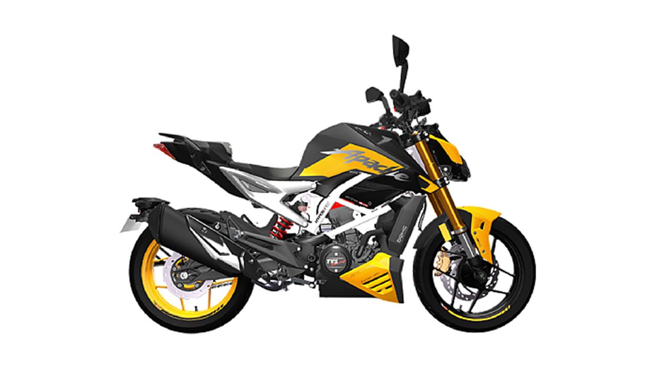 TVS Apache RTR 310 Fury yellow