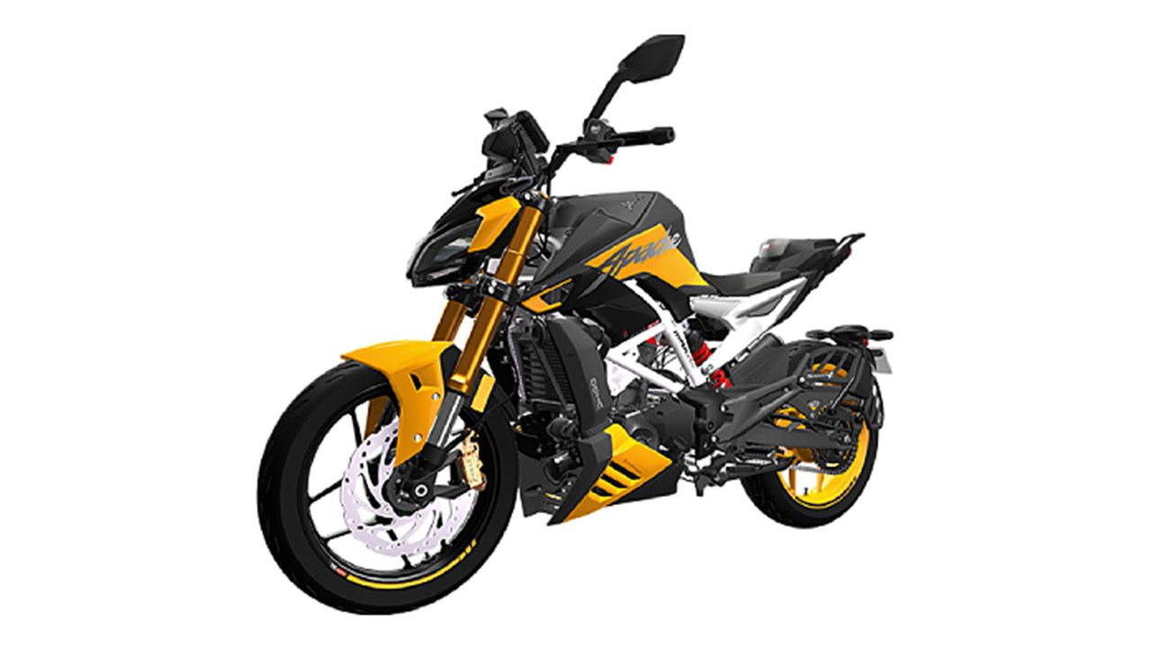 TVS Apache RTR 310 Left Front Three Quarter