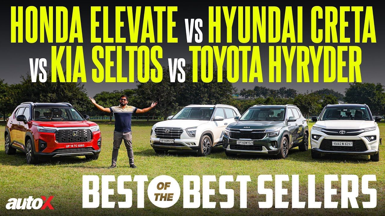 2023 Honda Elevate Vs Hyundai Creta Vs Kia Seltos Vs Toyota Hyryder Best SUV Under 20 Lakh AutoX