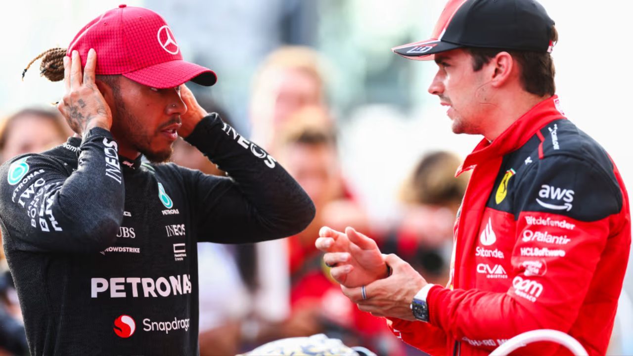 Lewis Hamilton And Charles Leclerc