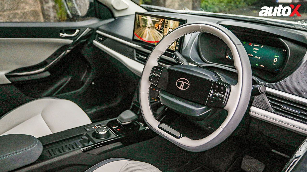 Nexon EV View Of Steering Console And Instrumentation