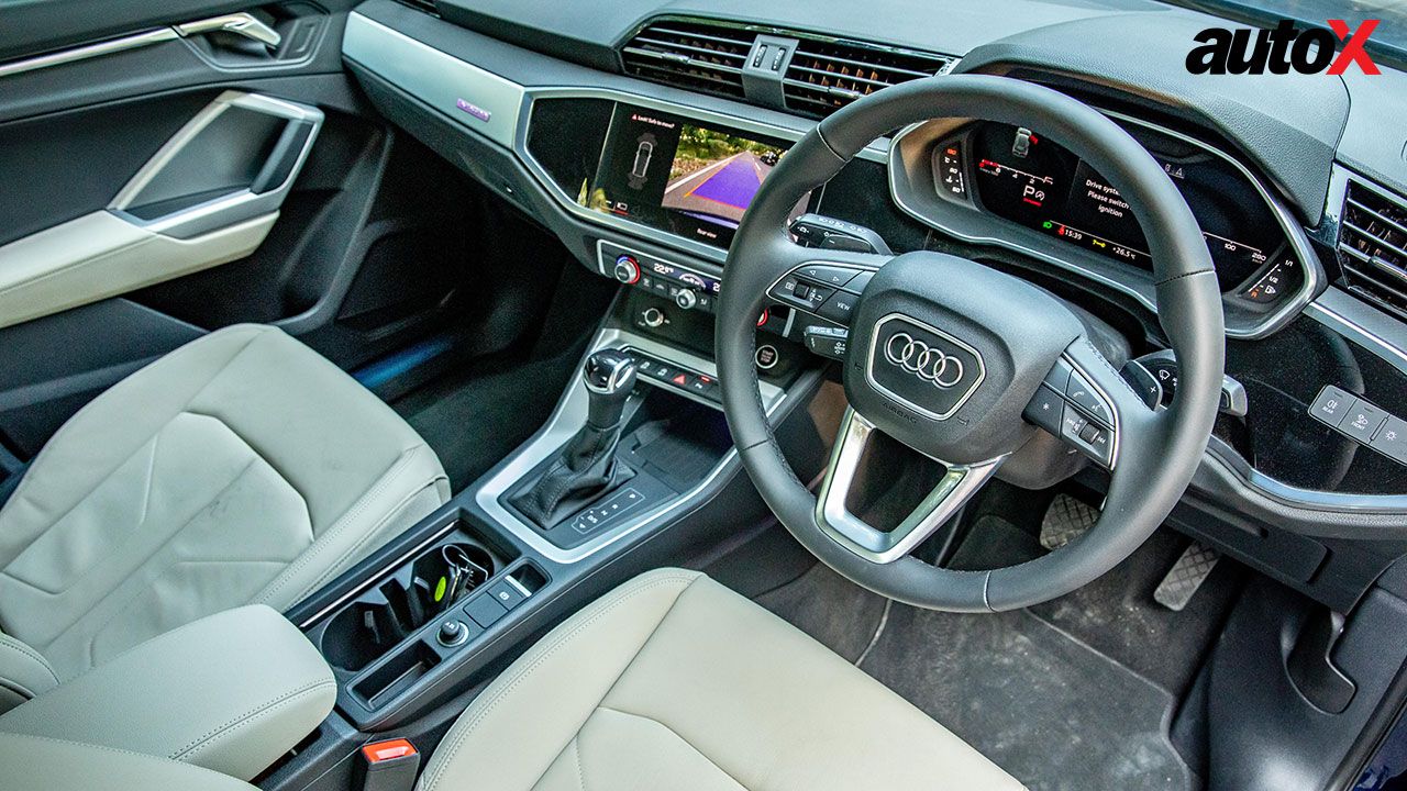 AUDI Q3 View Of Steering Console And Instrumentation