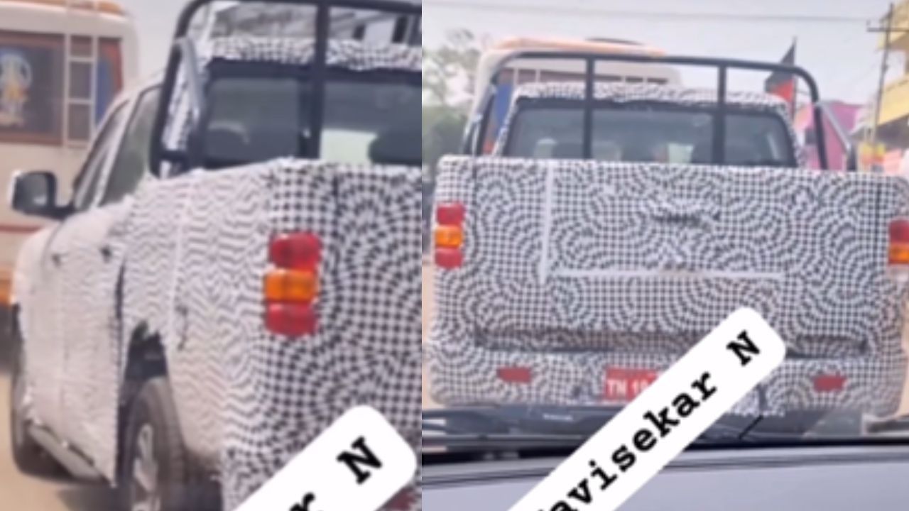 Mahindra Scorpio N Pik Up Spied In India