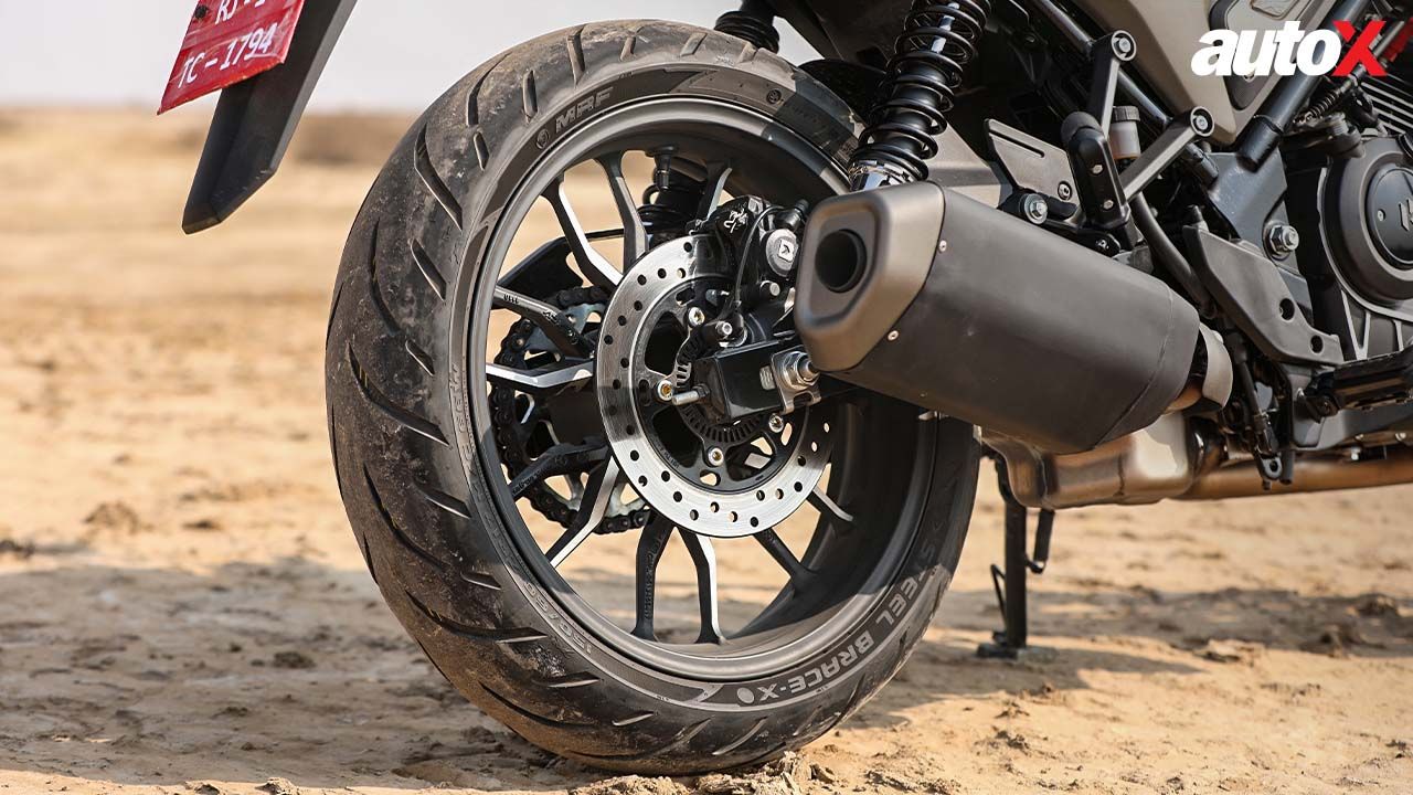 Hero Mavrick 440 Review Rear Wheel