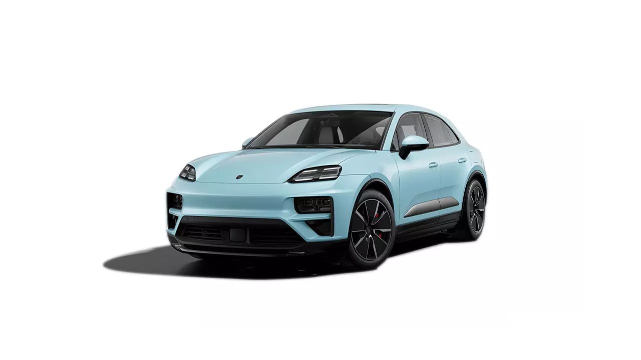 Porsche Macan Turbo EV Frozenblue Metallic