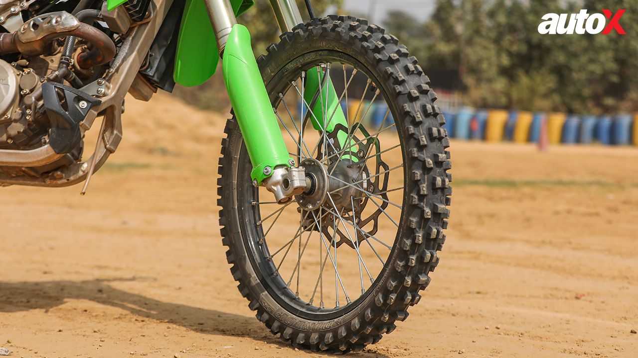 Kawasaki KX250 Front Tyre View