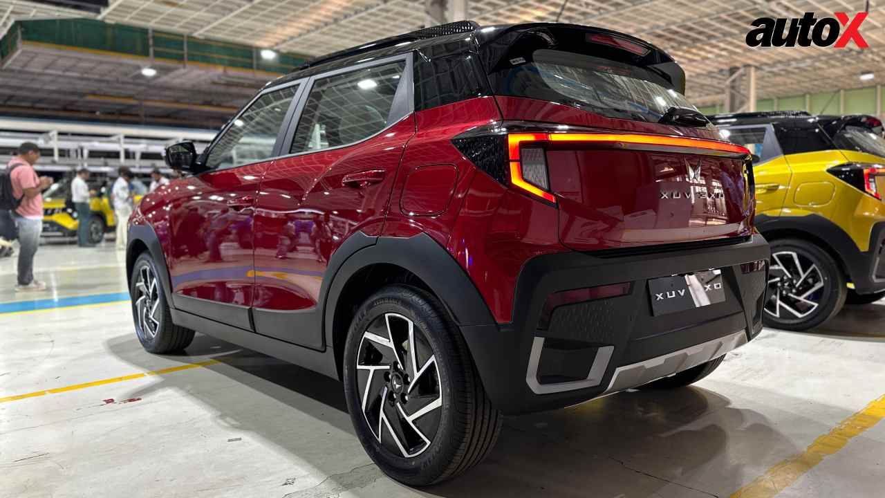 Mahindra XUV 3XO Rear and side view