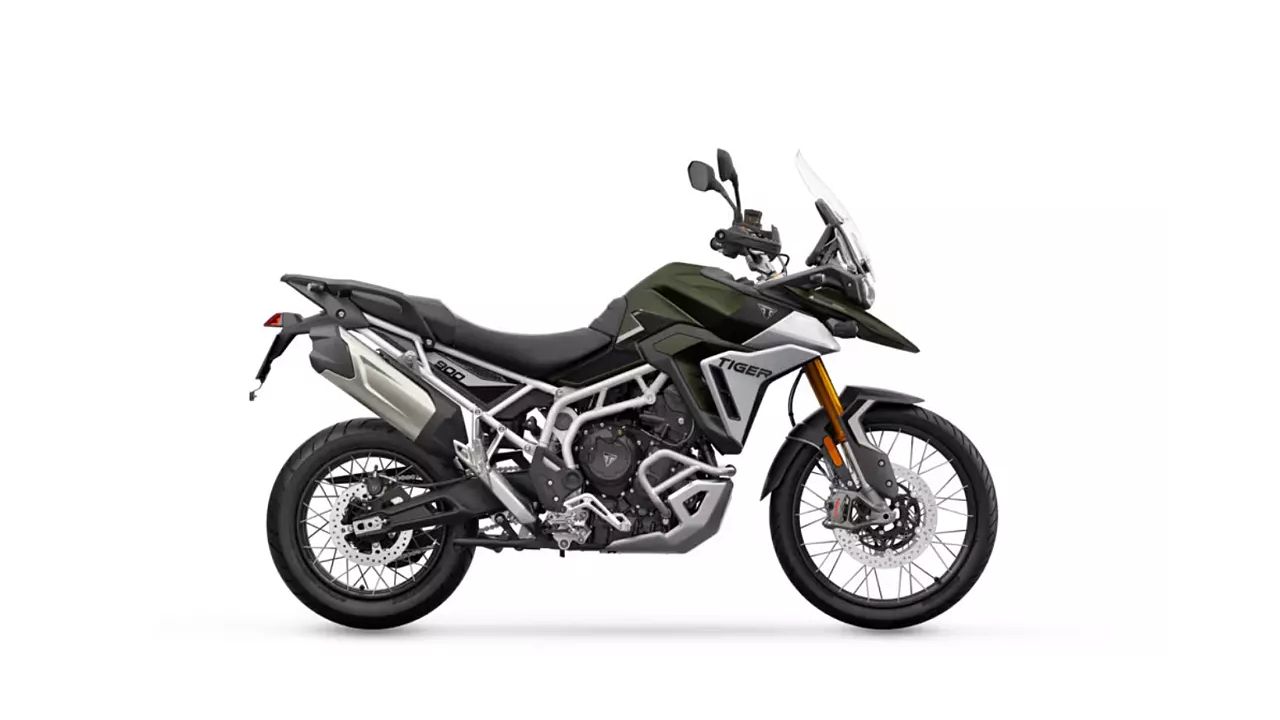 Triumph Tiger 900 Matt Khaki Green Matt Phantom Black