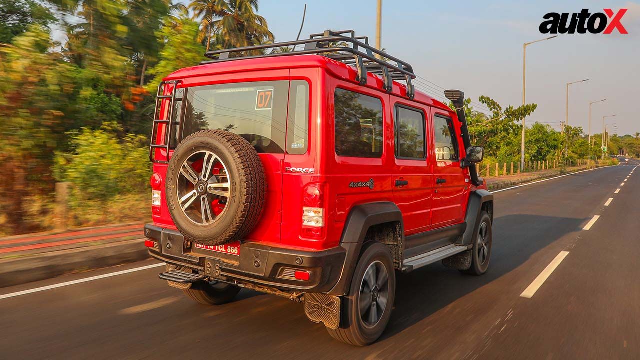 Force Gurkha 5-Door Rear and Side View