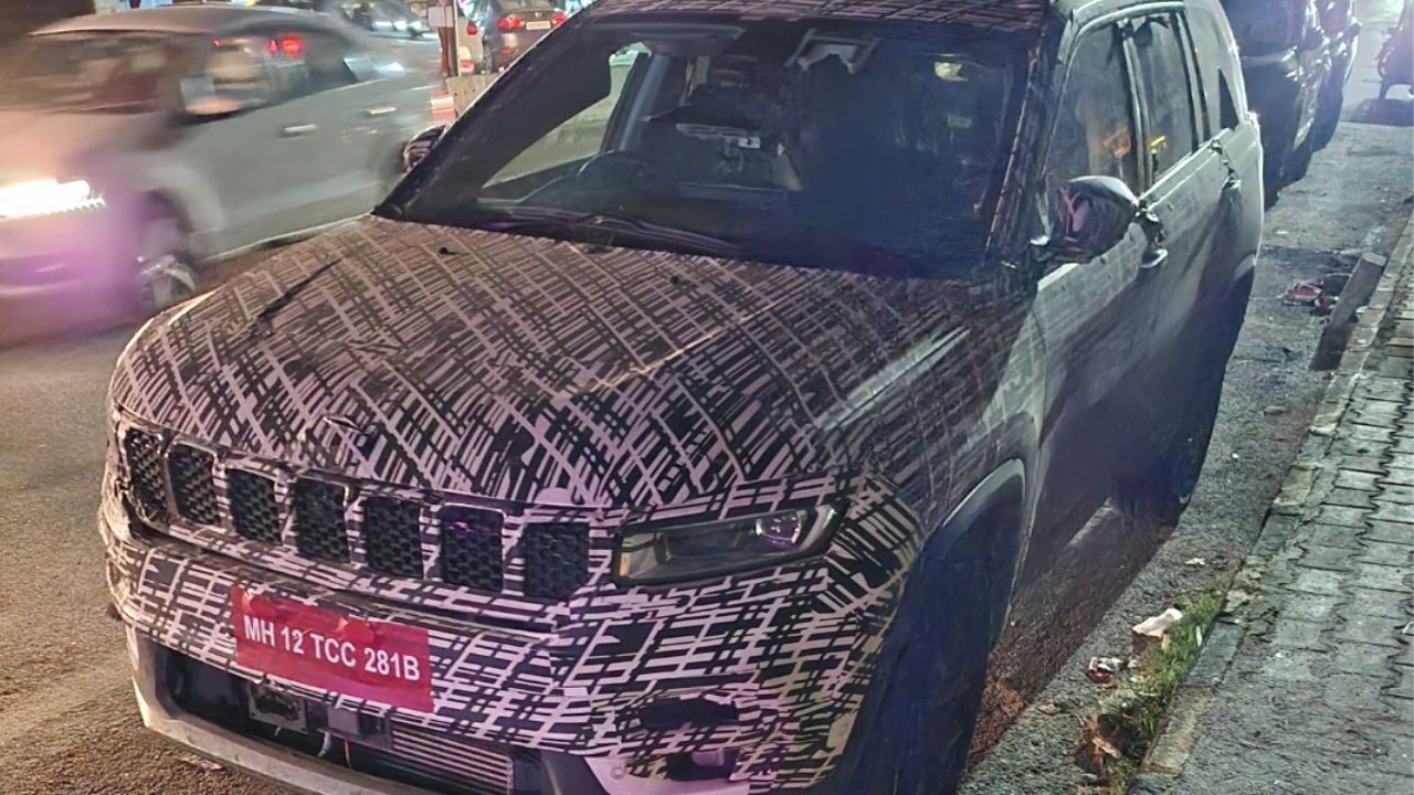 Jeep Meridian Facelift Spotted Testing