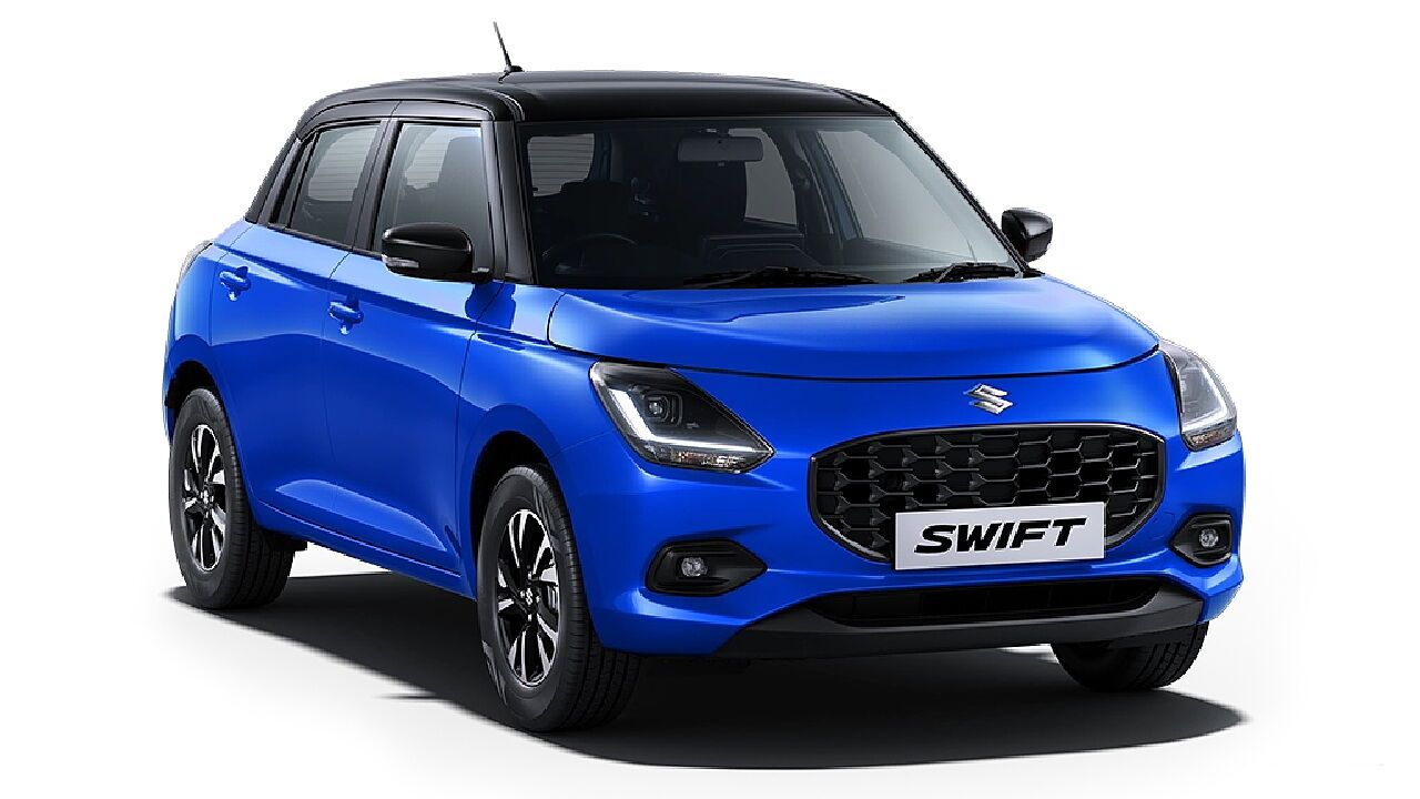 Maruti Suzuki Swift Luster Blue With Pearl Midnight Black Roof