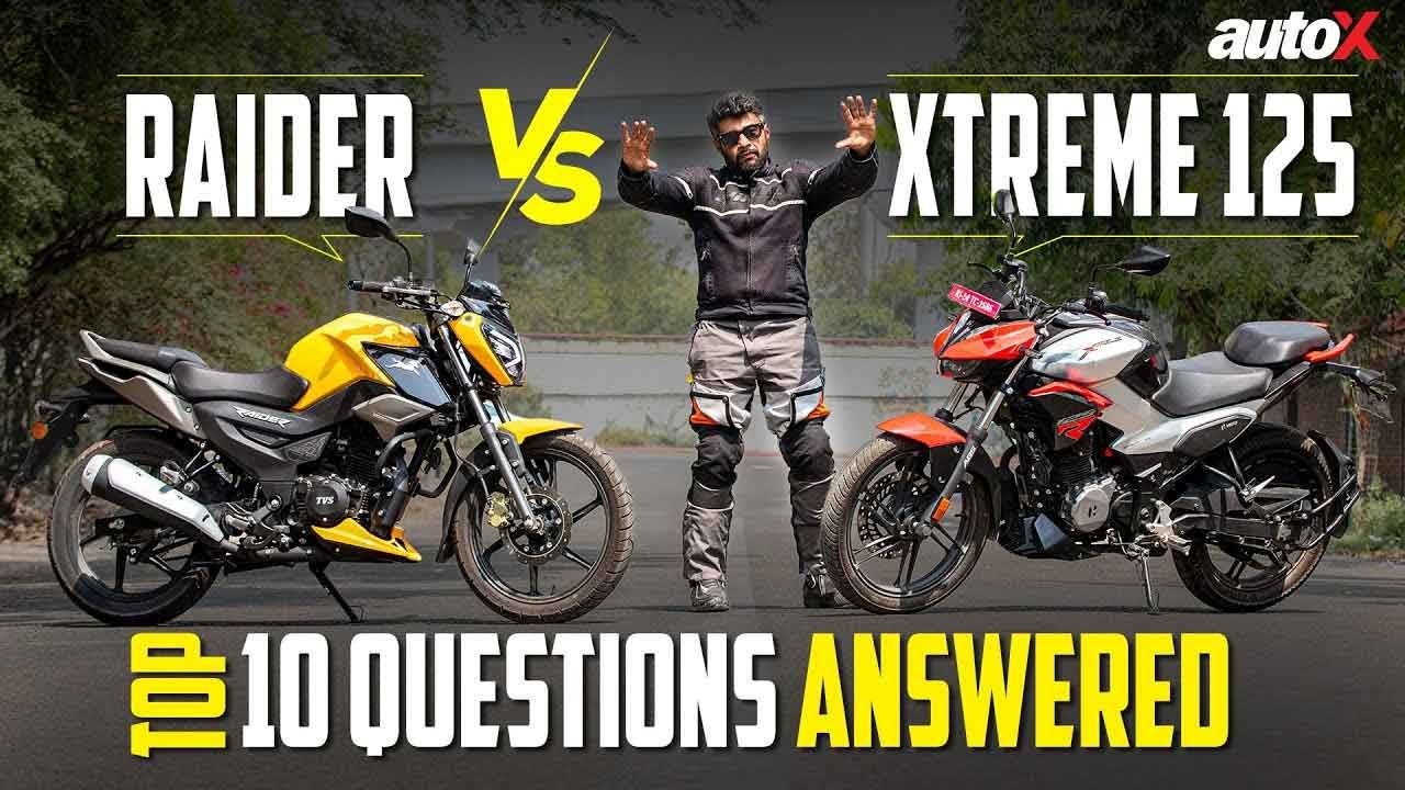 Hero Xtreme 125R Vs TVS Raider 125 Detailed Comparison 2024 Top 10 User Questions Answered AutoX