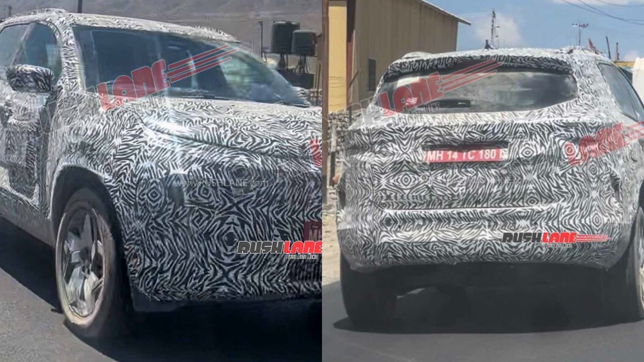 Tata Harrier EV Spotted Testing in Ladakh