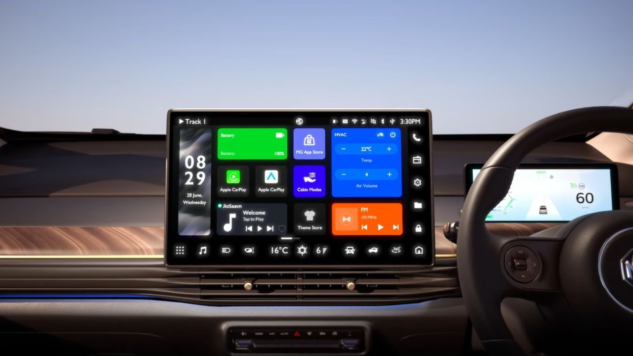 MG Windsor EV Infotainment Screen