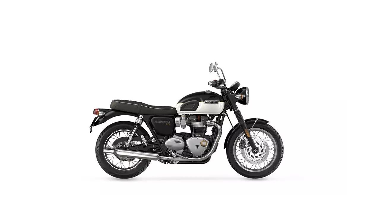 Triumph Bonneville T120 Jet Black Fusion White