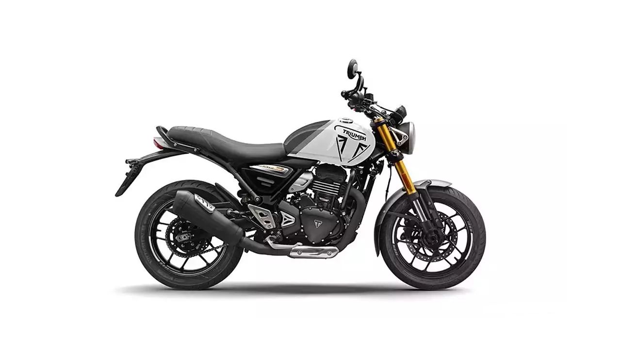 Triumph Speed 400 Pearl Metallic White Pewter Grey