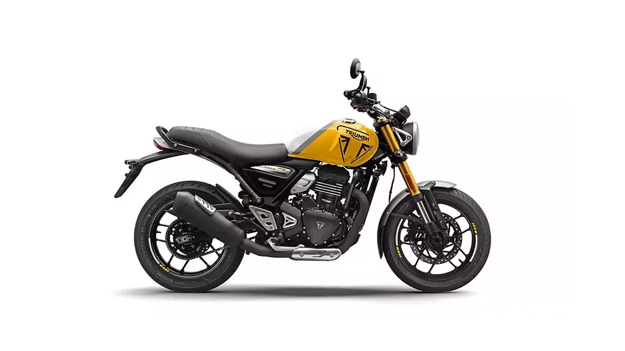 Triumph Speed 400 Racing Yellow Metallic White