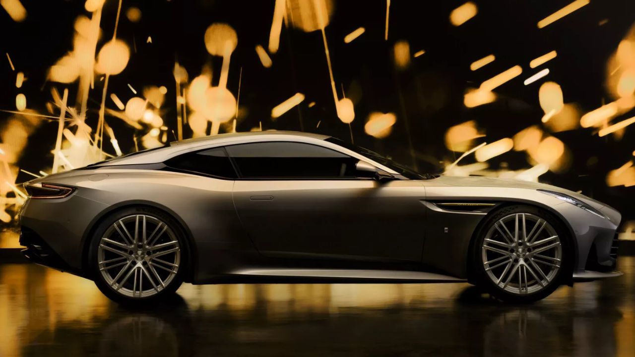 Aston Martin DB12 Goldfinger Edition Side Profile