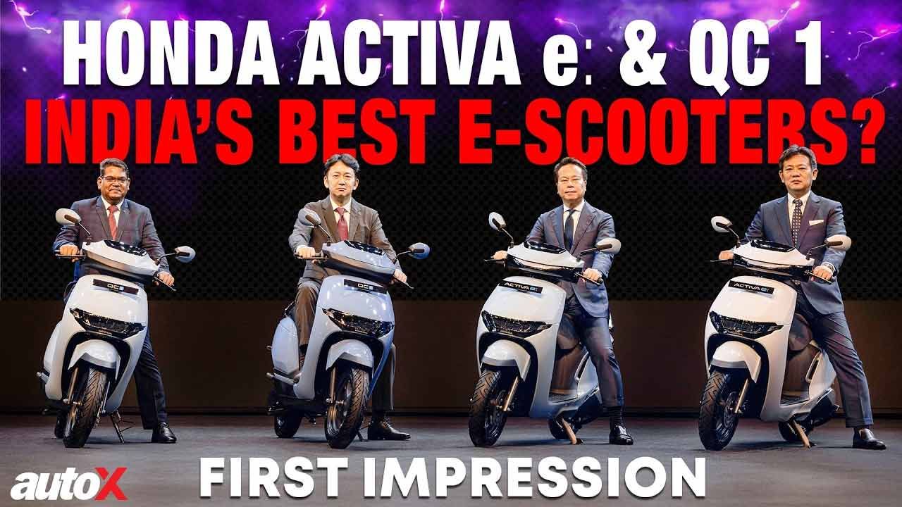 Honda Activa E And QC1 Electric Scooters For India Details Revealed First Look 2024 AutoX